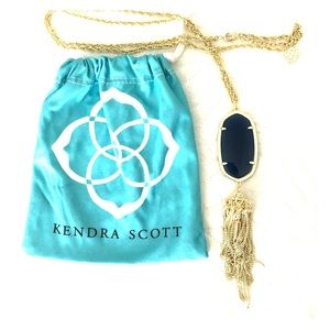 Kendra Scott Rayne Long Pendant Necklace - Navy
